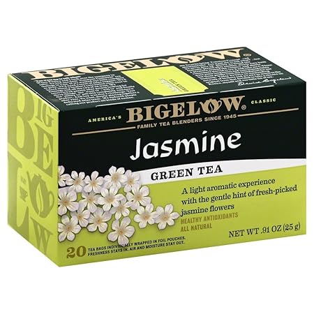 Bigelow Tea Green Jasmine 20 Bags (Pack of 4)