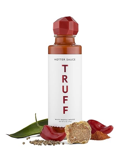 TRUFF Hot Sauce with White Truffle and Jalapeño, More Heat and Agave Nectar, 6 oz