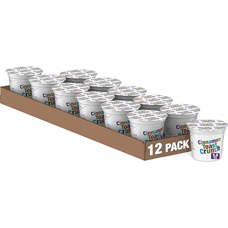Cinnamon Toast Crunch Breakfast Cereal Cup, Single Serve Cereal, 2 oz (Pack of 12)