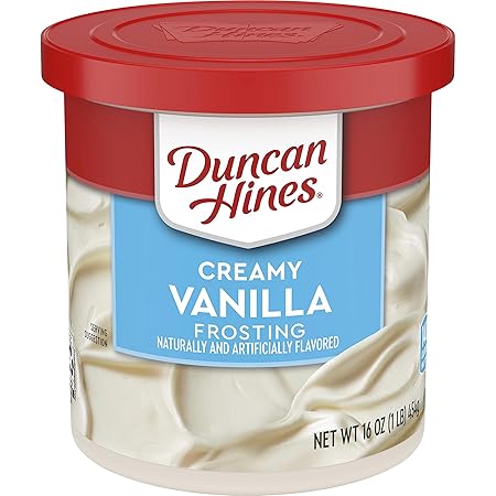 Duncan Hines Creamy Vanilla Flavored Frosting, Halloween Cookie Decorating, 16 oz.