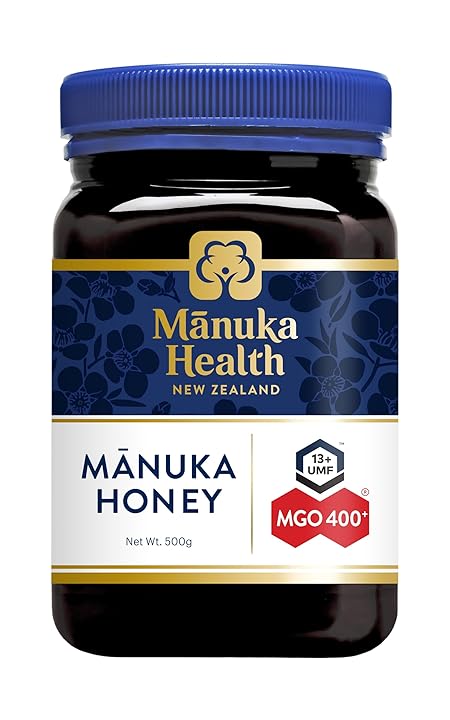 Manuka Health UMF 13+/MGO 400+ Manuka Honey (500g/17.6oz), Superfood, Authentic Raw Honey from New Zealand