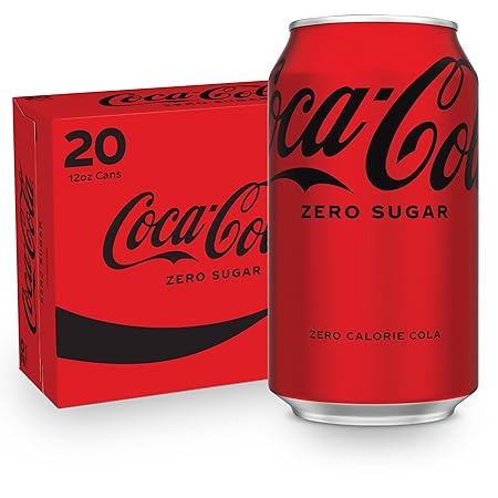 Coke Zero Sugar Diet Soda, 12 Fl Oz (pack of 20)