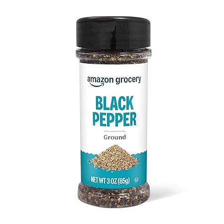 Amazon Grocery, Ground Black Pepper, 3 Oz (Previously Happy Belly, Packaging May Vary)