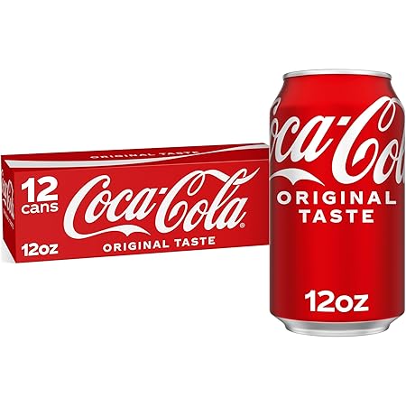 Coca-Cola Fridge Pack Soda Soft Drink, 12 fl oz Cans, 12 Pack - Classic Cola Soda Cans