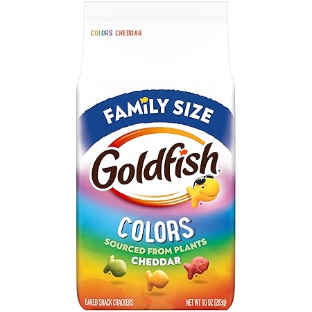 Goldfish Colors Cheddar Cheese Crackers, 10 Oz Bag