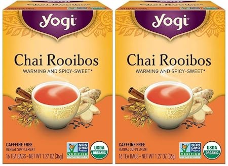 Yogi Tea, Chai Rooibos, 16 Count - Pack of 2