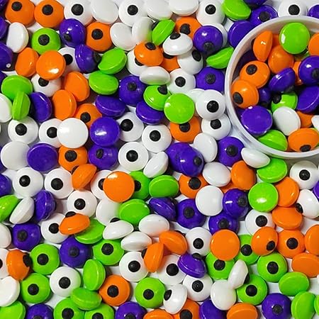 Candy Eyes for Decorating Edible Mix Color Small Candy Eyeballs Halloween Sprinkles for Cupcakes Cake Topper Cookies Baking Googly Eyes Christmas Easter Cake Decorations