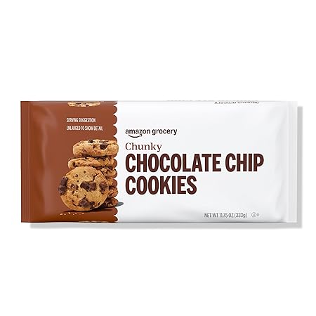 Amazon Grocery, Chunky Chocolate Chip Cookies, 11.75 Oz (Previously Happy Belly, Packaging May Vary)