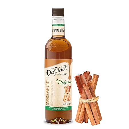 DaVinci Gourmet Naturals Cinnamon Bark Syrup, 25.4 Fluid Ounces (Pack of 1)