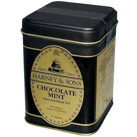 Harney & Sons Loose Leaf Black Tea, Chocolate Mint, 4 Ounce