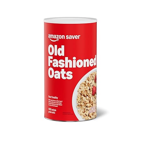 Amazon Saver, Whole Grain Old Fashioned Oats, 2.6 Lb (Previously Happy Belly, Packaging May Vary)