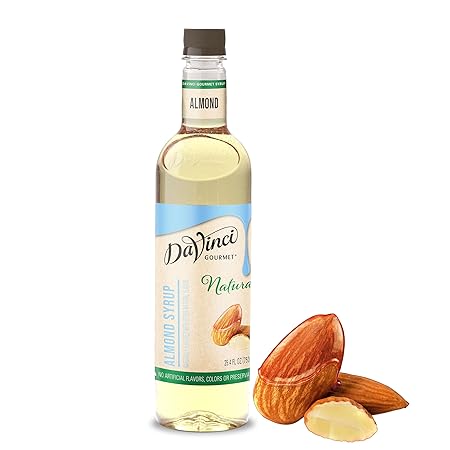 DaVinci Gourmet Naturals Almond Syrup, 25.4 Fluid Ounces (Pack of 1)
