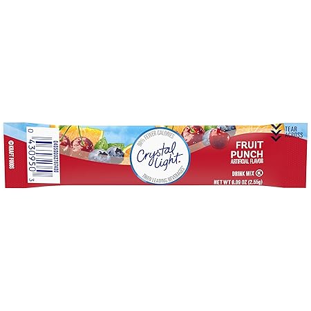 Crystal Light Fruit Punch On-The-Go, 0.09 Ounce (Pack of 10)