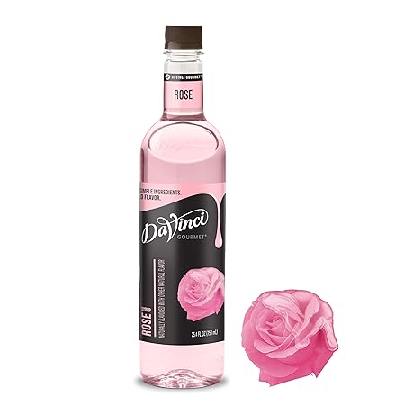 DaVinci Gourmet Rose Syrup, 25.4 Fluid Ounces (Pack of 1)