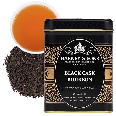 Harney & Sons Black Cask loose tea in tin, Bourbon, 4 Oz