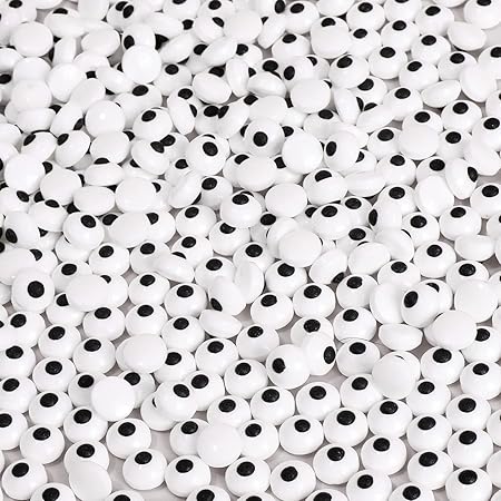 Candy Eyes for Decorating Edible Small Candy Eyes Eyeballs Halloween Sprinkles for Cake Cupcakes Toppers Cookies Baking Decoratings Christmas (7mm Eyes)