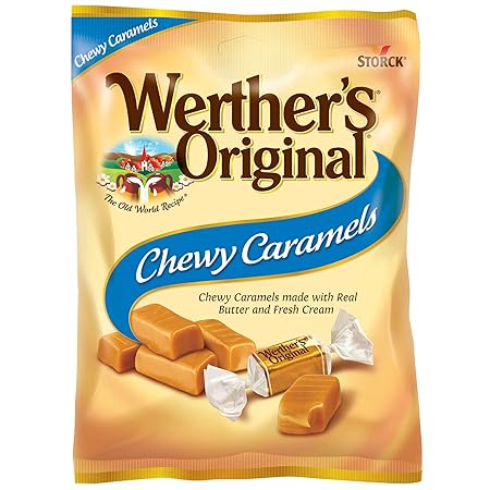 Werther's Original Chewy Caramel Candy, 5 Oz Bags (Pack of 12)