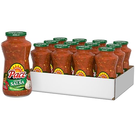 Pace Chunky Mild Salsa, 24 oz Jar (12 Pack)