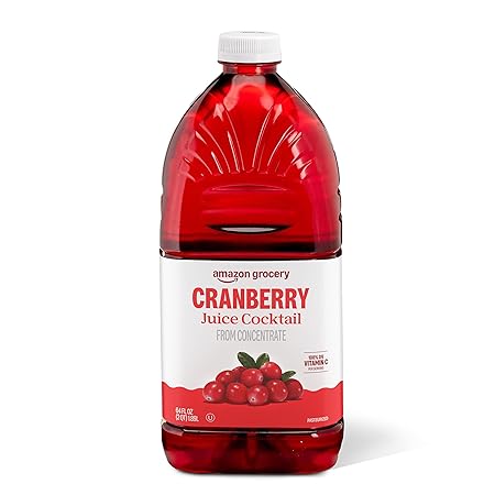 Amazon Grocery, Cranberry Juice Cocktail, 64 Fl Oz (Previously Happy Belly, Packaging May Vary)