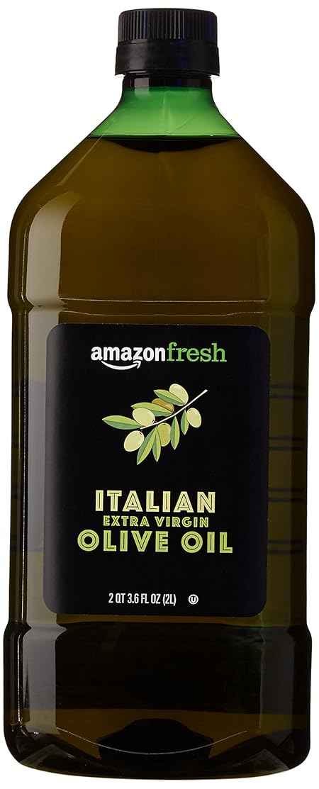 Amazon Fresh, Italian Extra Virgin Olive Oil, Cold Pressed, for Cooking, 2 Liter