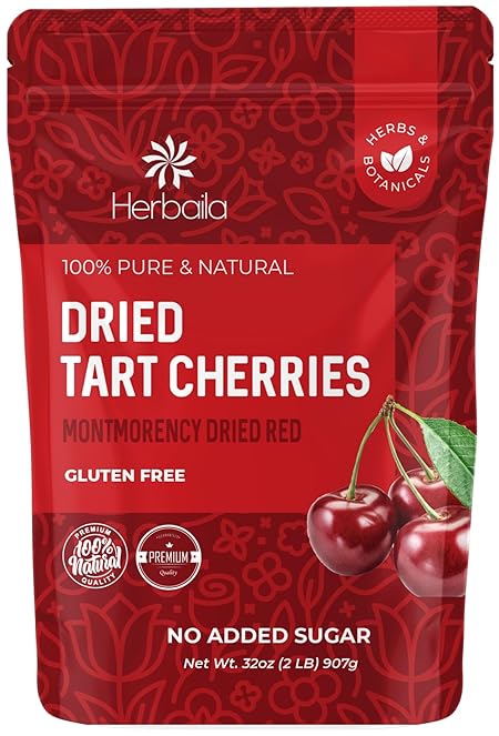 Dried Cherries Unsweetened 2LBS, Dried Tart Cherries Fresh, Montmorency Dried Sour Cherries, Dried Cherries No Sugar Added, Dried Cherries for Baking, Dried Cherries Bulk 32oz
