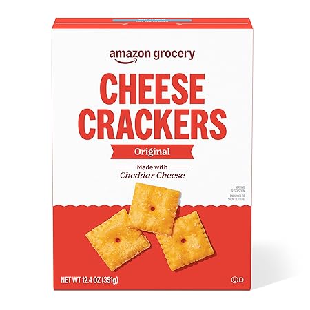 Amazon Grocery, Original Cheese Crackers, 12.4 Oz (Previously Happy Belly, Packaging May Vary)