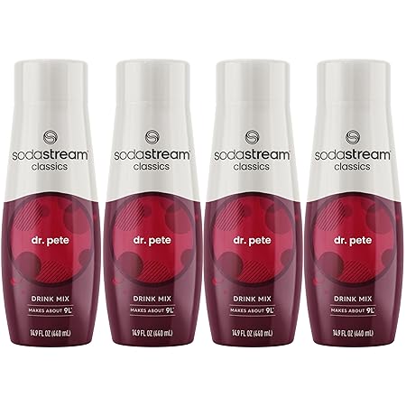 SodaStream Sparkling Drink, Dr Pete, 14.8 Fl Oz (Pack of 4)