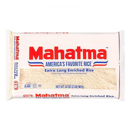 Mahatma Extra-Long-Grain Rice 2-Pound Rice Bag, Gluten-Free and Non-GMO White Rice Bulk Bag, 1 Bag of Rice