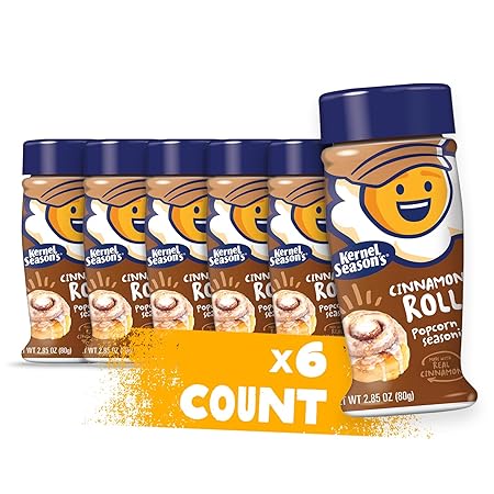 Kernel Season's Popcorn Seasoning, Cinnamon Roll, 2.85 Ounce (Pack of 6)