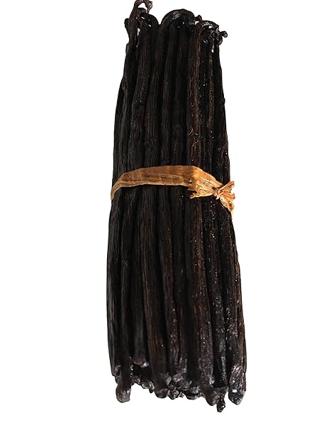 10 Organic Madagascar Vanilla Beans Grade B. Certified USDA Organic 5.5"-7" for Extract and Cooking by FITNCLEAN VANILLA| Whole NON-GMO Bourbon Pods