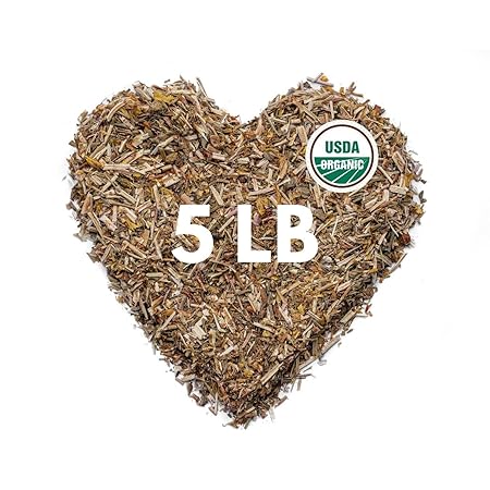 Super Value Pack 5 LB - Organic St Johns Wort Herb - Saint Johns Wart Plant - Yerba de San Juan Organica - Hypericum Perforatum