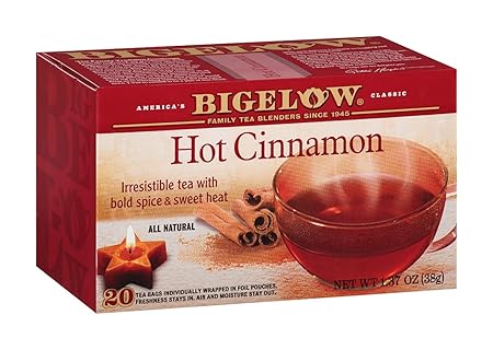 Bigelow, Hot Cinnamon Tea, 20 Count