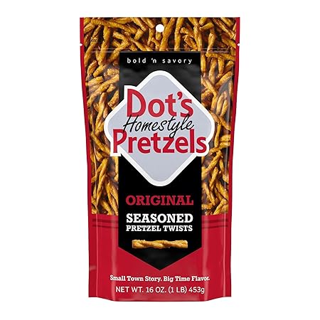 Dot's Pretzels Original Seasoned Pretzel Twist Snack, 16oz Grocery Sized Bag