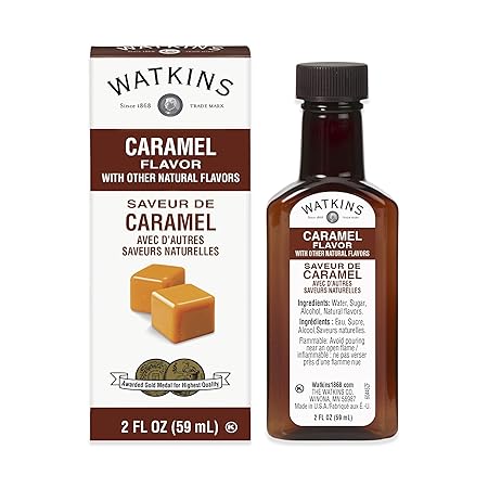 Watkins Caramel Flavor, 2 oz. Bottles, Pack of 6 (Packaging May Vary)