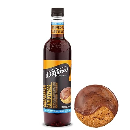 DaVinci Gourmet Sugar-Free Gingerbread Syrup, 25.4 Fluid Ounces (Pack of 1)