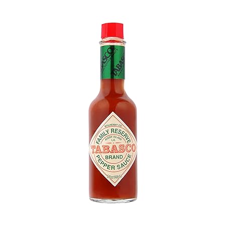 TABASCO Brand Family Reserve Pepper Sauce, Mild Hot Sauce, Glass Bottle, Exclusive Familial Taste, Hand Selected Pepper Blend & White Wine Vinegar, Great on Chicken Dishes & More, 5 Fl Oz (Pack of 1)
