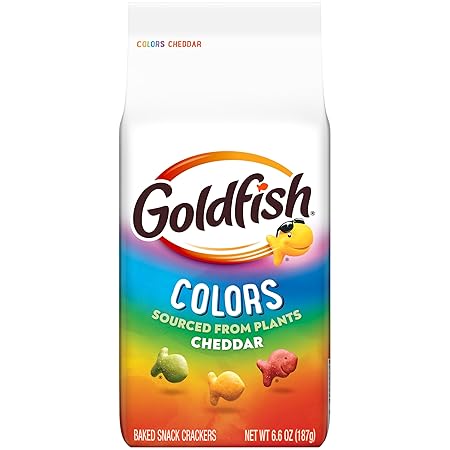 Goldfish Colors Cheddar Baked Snack Crackers, 6.6 Oz Bag