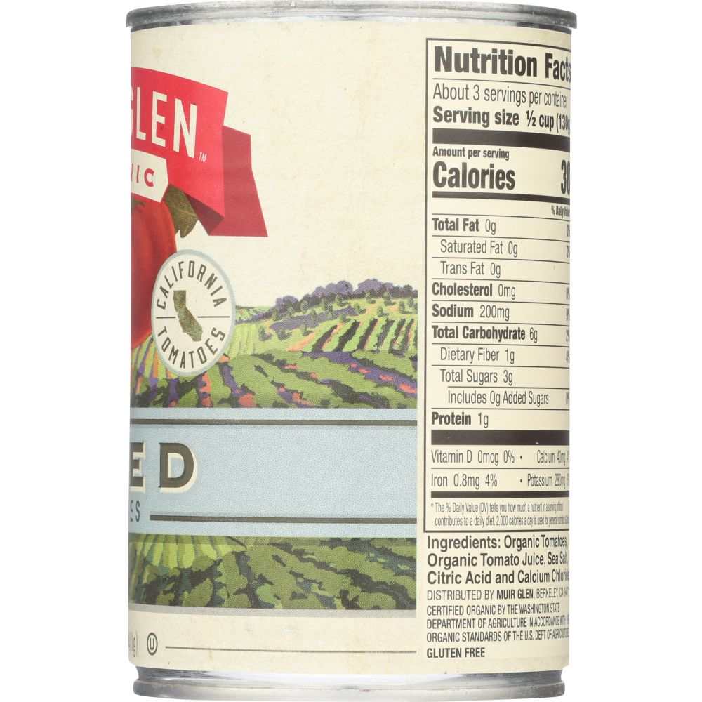 MUIR GLEN: Organic Diced Tomatoes, 14.5oz | Fresh Food & Natural Taste