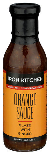 IRON KITCHEN SAUCE GLAZE ORNG GNGR - 15 OZ