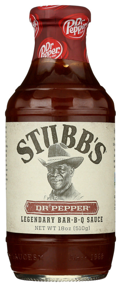 STUBBS SAUCE BBQ DR PEPPER - 18 OZ