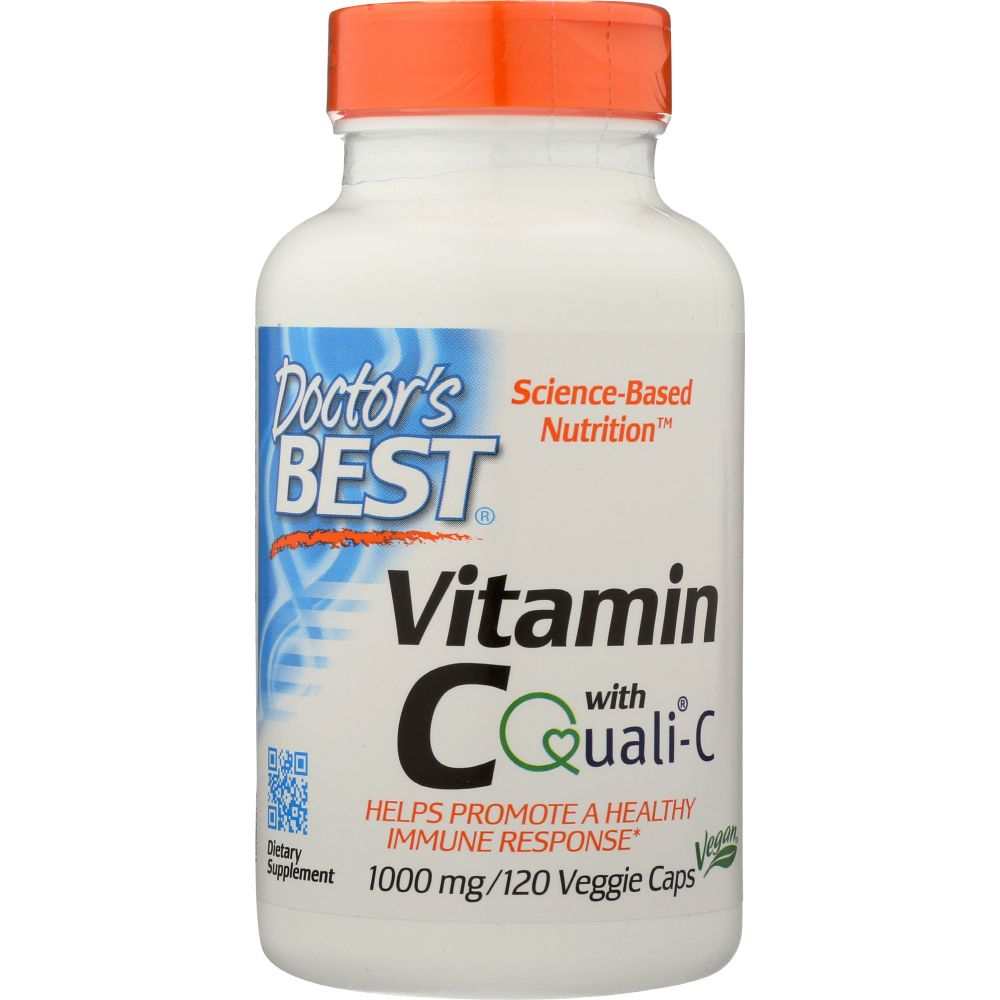 Vitamin C  - Doctor's Best 1000mg with Qc - 120VC - Quality Supplement
