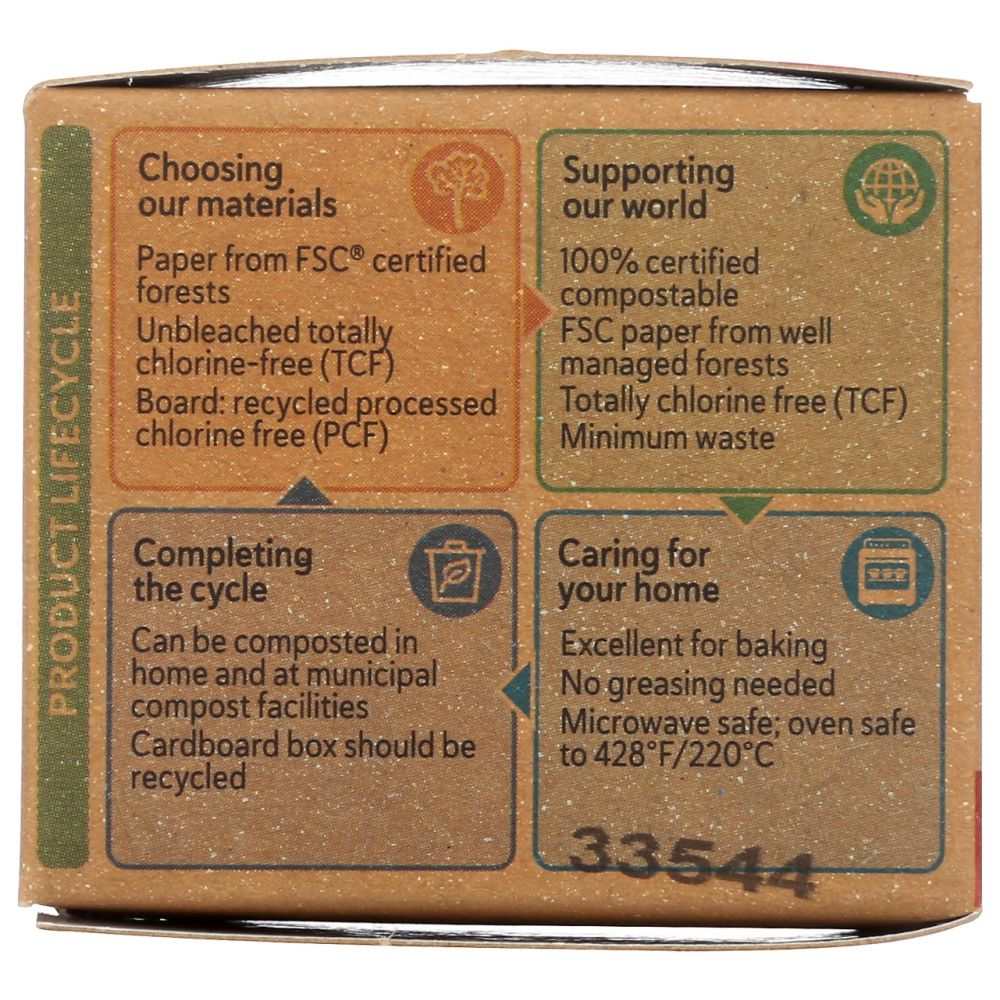 Mini Baking Cups - 90 Pack Eco-Friendly Unbleached Greaseproof Paper