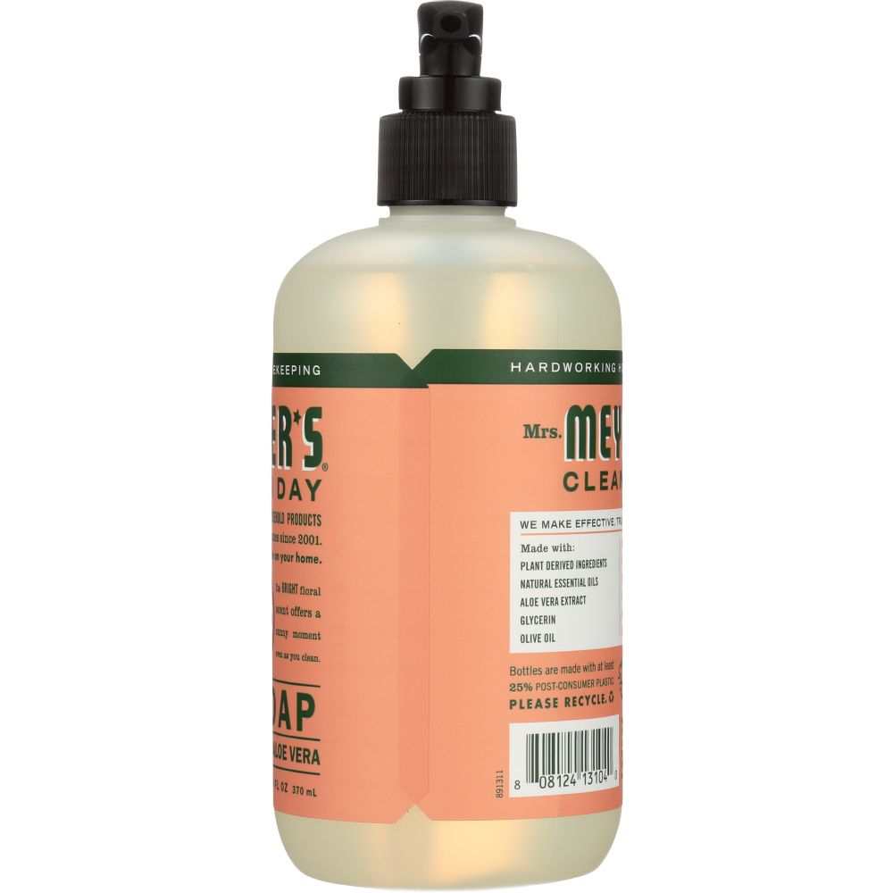 Mrs. Meyer's Clean Day: Liquid Hand Soap Geranium Scent 12.5oz | Soft