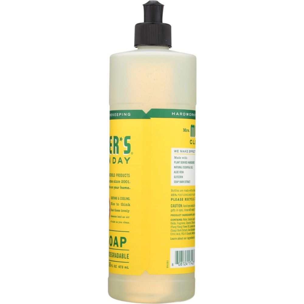 Mrs. Meyer’s Liquid Dish Soap Honeysuckle Scent - 16oz |Grease Cleaner