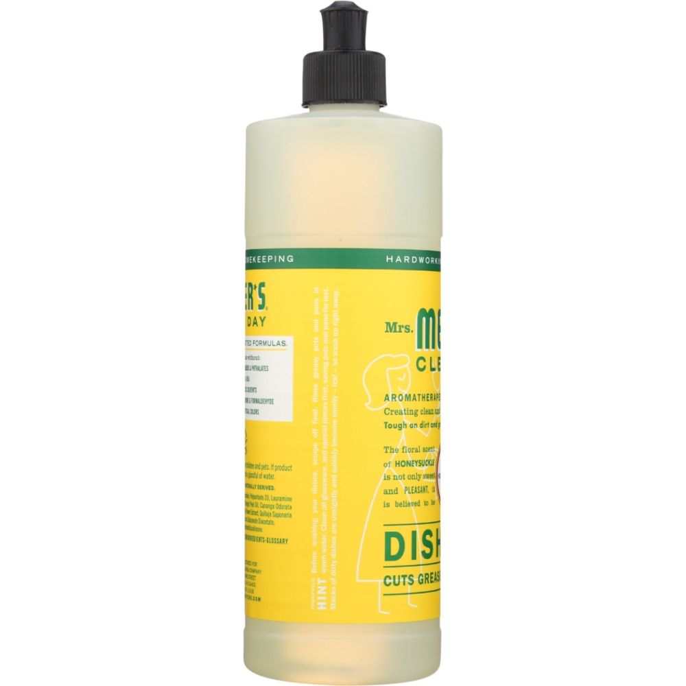 Mrs. Meyer’s Liquid Dish Soap Honeysuckle Scent - 16oz |Grease Cleaner