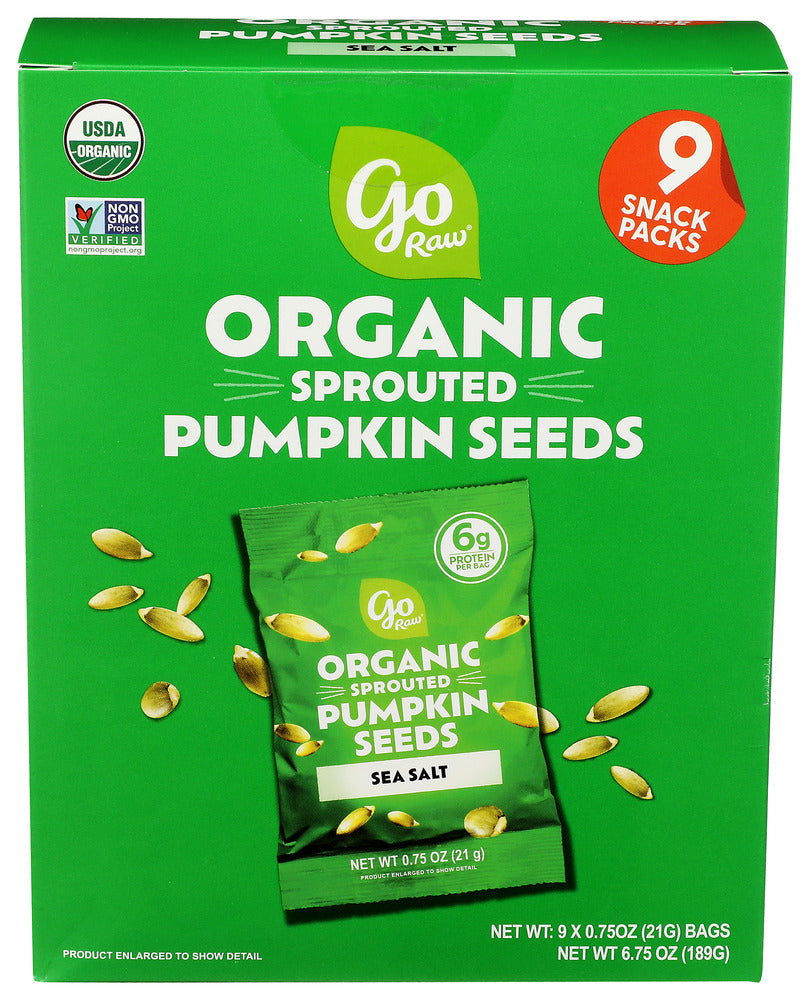 GO RAW SEEDS PUMPKIN MULTI PACK - 6.75 OZ