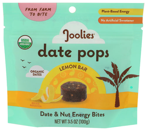 JOOLIES DATE POPS LEMON BAR ORG - 3.5 OZ