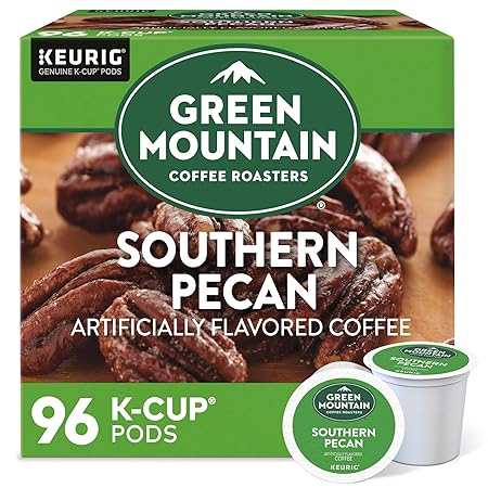 Green Mountain Coffee Roasters Southern Pecan Keurig Single-Serve K-Cup pods, Light Roast Coffee, 96 Count