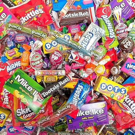 Ultimate Name Brand Candy Variety Pack - 4 lb Bulk Candy Individually Wrapped - No filler Candies - Perfect for Party Candies Stuffers or Party Favor Candys for Kids Goodie Bags - Party Favors for Kids