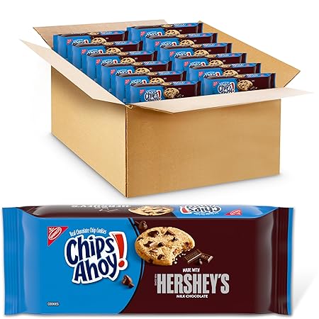 CHIPS AHOY! Hershey's Milk Chocolate Chip Cookies, 12-9.5 oz Packs
